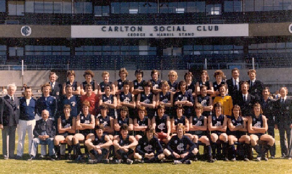 The Under 19 Premiership team of 1979. - Carlton,Carlton Blues,AFL,Marvel Stadium